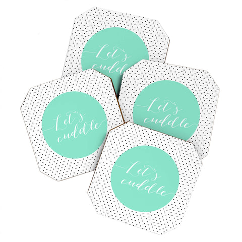 Allyson Johnson Lets Cuddle Coaster Set