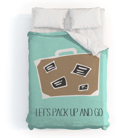 Allyson Johnson Lets pack up and go Duvet Cover