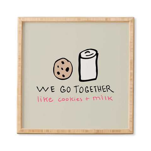 Allyson Johnson Like Cookies and Milk Framed Wall Art