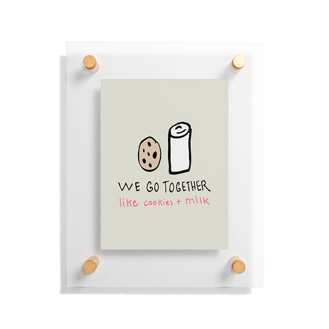 Allyson Johnson Like Cookies and Milk Floating Acrylic Print