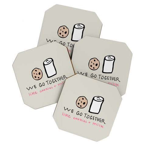 Allyson Johnson Like Cookies and Milk Coaster Set
