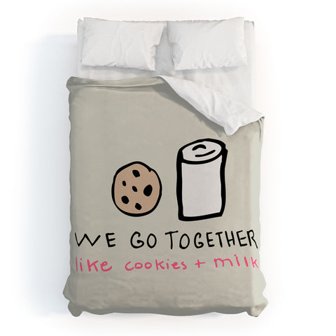 Allyson Johnson Like Cookies and Milk Duvet Cover