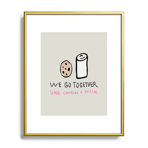 Allyson Johnson Like Cookies and Milk Metal Framed Art Print