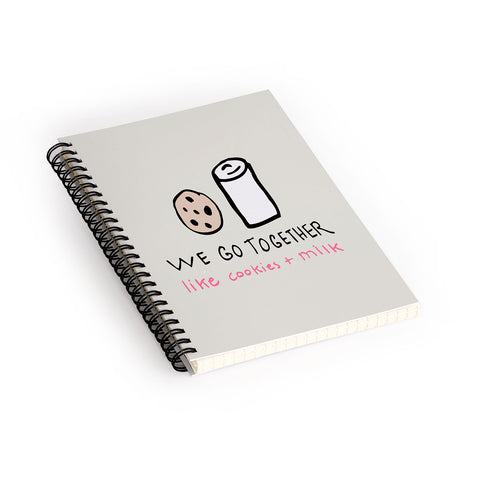 Allyson Johnson Like Cookies and Milk Spiral Notebook