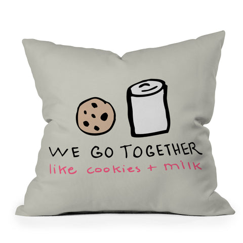 Allyson Johnson Like Cookies and Milk Throw Pillow