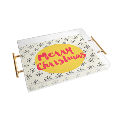 Allyson Johnson Merry Christmas Acrylic Tray
