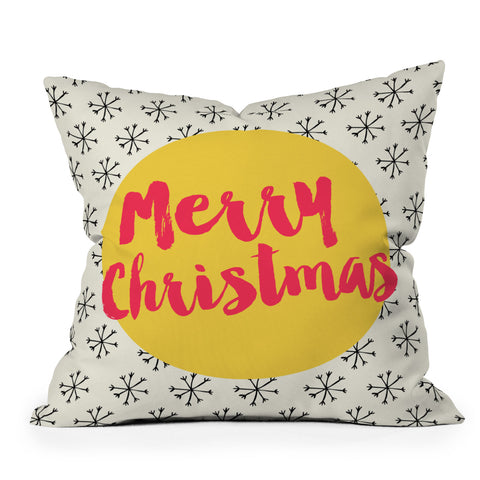 Allyson Johnson Merry Christmas Outdoor Throw Pillow