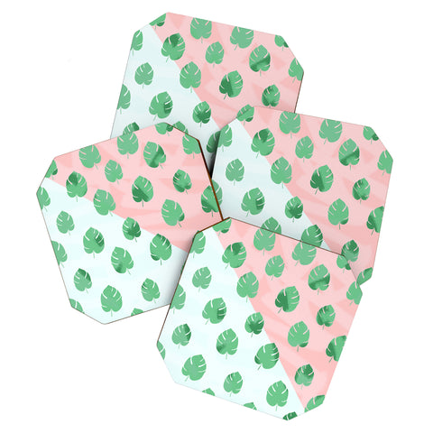 Allyson Johnson Mid Century Palm Coaster Set