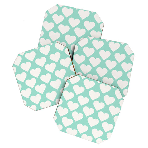 Allyson Johnson Minty Love Coaster Set