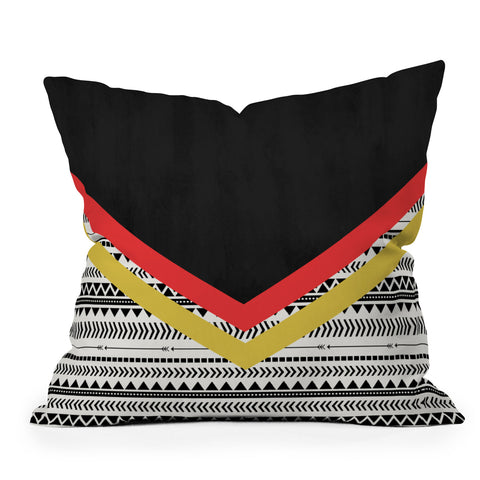 Allyson Johnson Mixed Aztec 2 Outdoor Throw Pillow