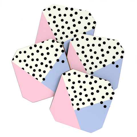 Allyson Johnson Mod Rose Pink Coaster Set