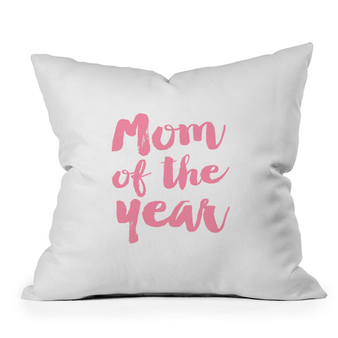 Allyson Johnson Mom of the year Outdoor Throw Pillow