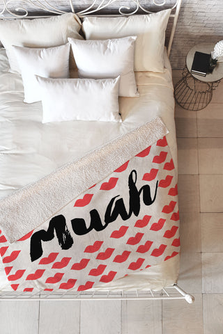 Allyson Johnson Muah Fleece Throw Blanket