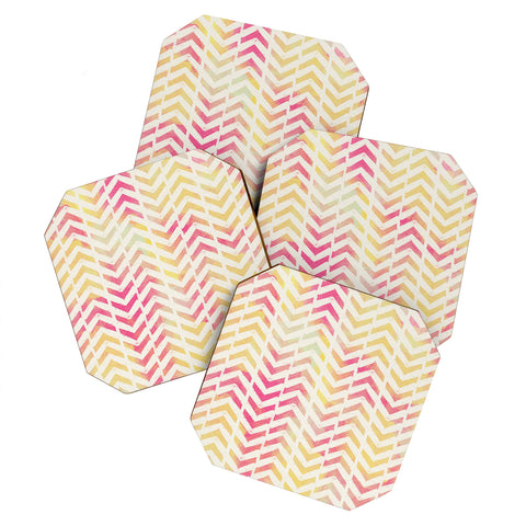 Allyson Johnson My Favorite Chevron Coaster Set
