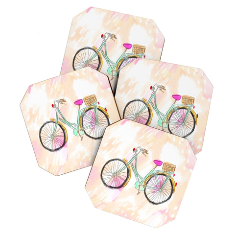 Allyson Johnson My new bike Coaster Set