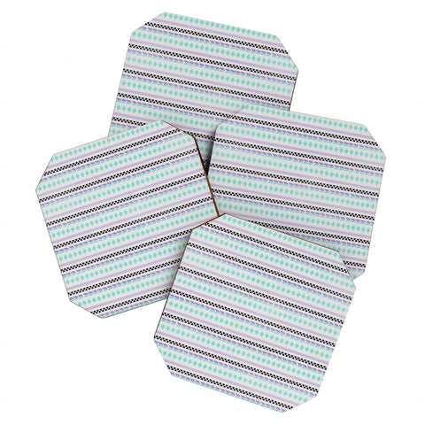 Allyson Johnson Native American Pattern Coaster Set