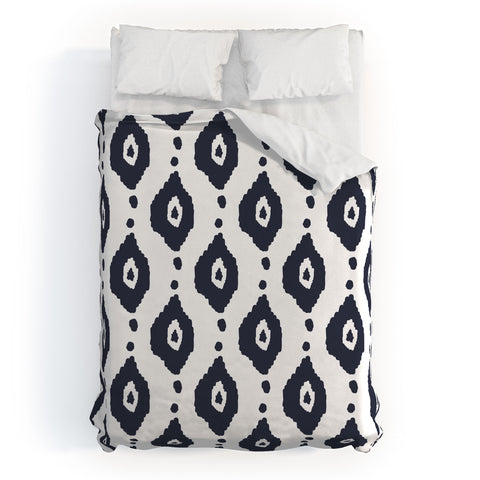 Allyson Johnson Navy iKat Duvet Cover