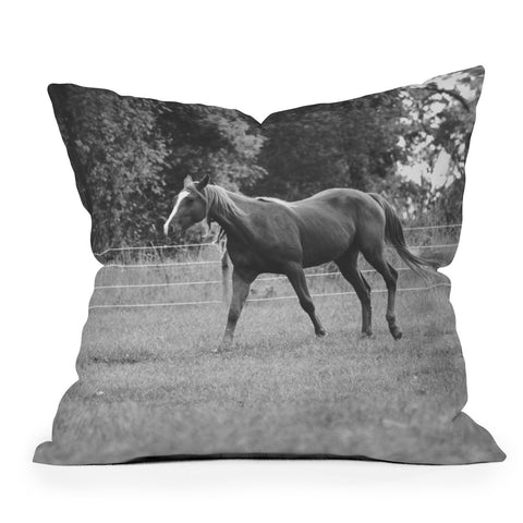 Allyson Johnson Out In The Pasture Outdoor Throw Pillow