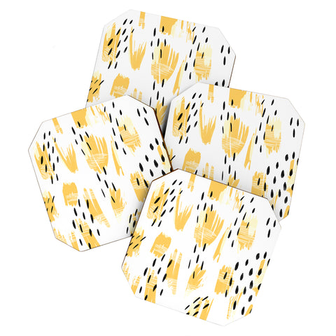 Allyson Johnson Paige Bold Abstract Coaster Set