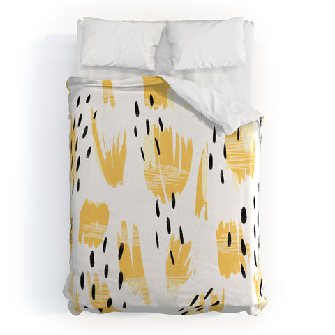 Allyson Johnson Paige Bold Abstract Duvet Cover