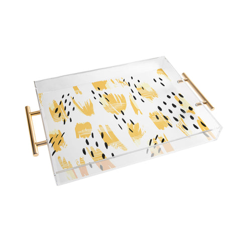 Allyson Johnson Paige Bold Abstract Acrylic Tray