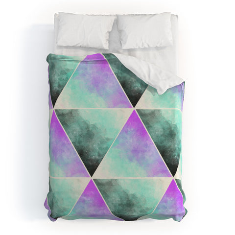 Allyson Johnson Painted Triangles Duvet Cover
