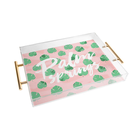 Allyson Johnson Palm Leaves Palm Springs Acrylic Tray
