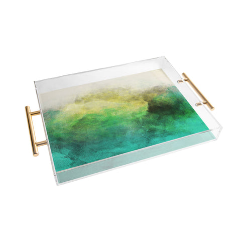 Allyson Johnson Peacock Ombre Acrylic Tray