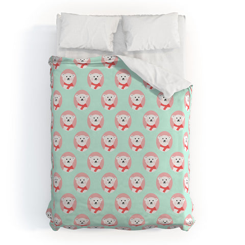 Allyson Johnson Polar Bears Duvet Cover