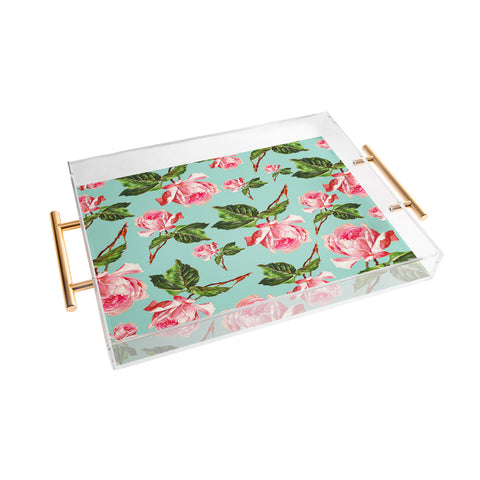 Allyson Johnson Prettiest Roses Acrylic Tray