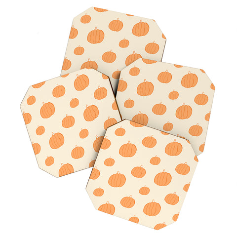 Allyson Johnson Pumpkins Coaster Set