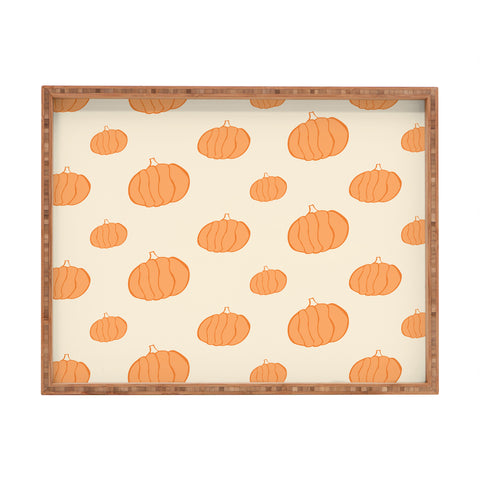 Allyson Johnson Pumpkins Rectangular Tray