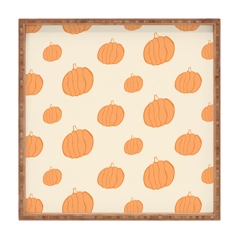 Allyson Johnson Pumpkins Square Tray