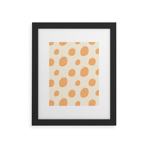 Allyson Johnson Pumpkins Framed Art Print