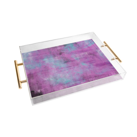 Allyson Johnson Purple Paint Acrylic Tray