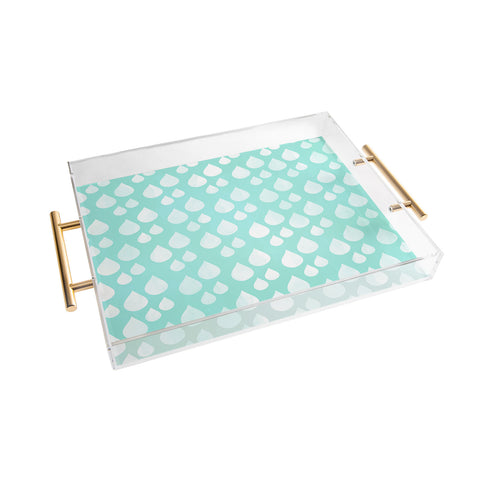Allyson Johnson Rain Drops Acrylic Tray