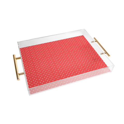 Allyson Johnson Red Dots Acrylic Tray
