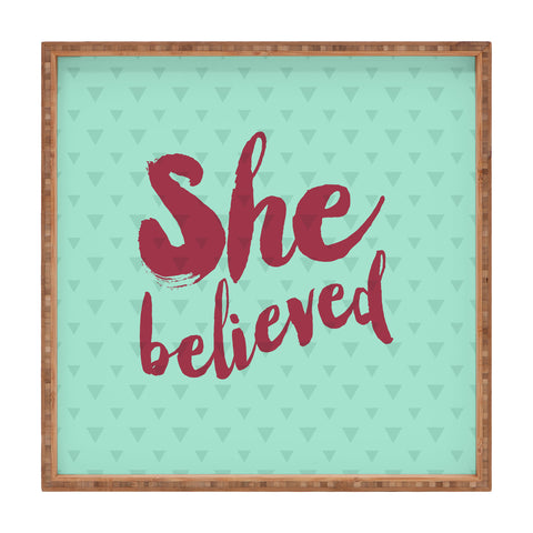 Allyson Johnson She Believed Square Tray