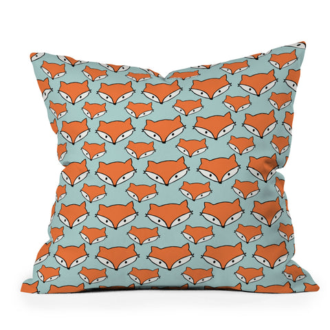 Allyson Johnson So Foxy Outdoor Throw Pillow