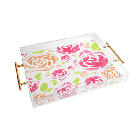 Allyson Johnson Spring is here Acrylic Tray