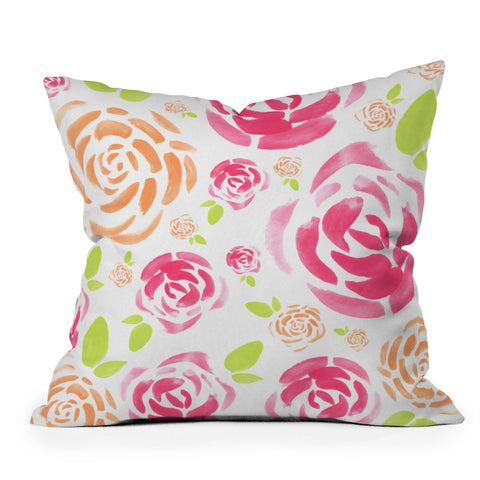Allyson Johnson Spring is here Outdoor Throw Pillow