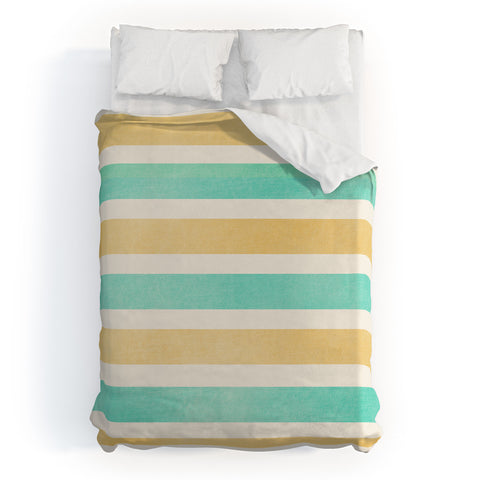 Allyson Johnson Summer Time Stripes Duvet Cover