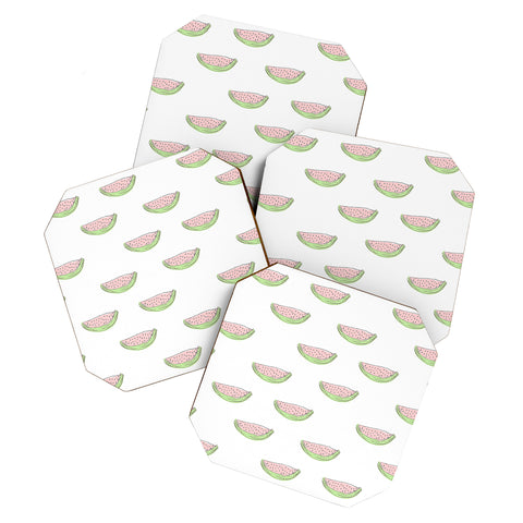 Allyson Johnson Summertime Watermelon Coaster Set