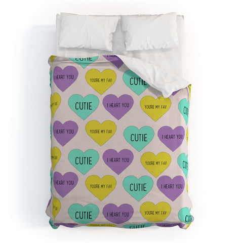Allyson Johnson Sweet Hearts Duvet Cover