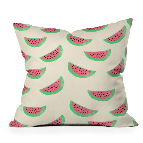 Allyson Johnson Sweet Watermelons Outdoor Throw Pillow