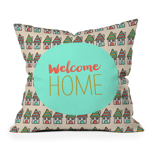 Allyson Johnson Sweet Welcome Outdoor Throw Pillow