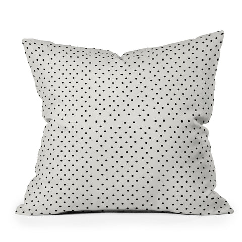 Allyson Johnson Tiny Polka Dots Outdoor Throw Pillow