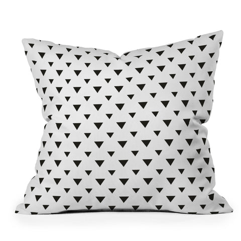 Allyson Johnson Upside Down Triangles Outdoor Throw Pillow