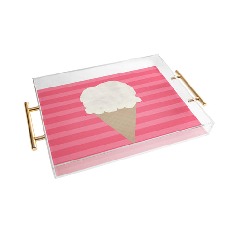 Allyson Johnson Vanilla Ice Cream Acrylic Tray