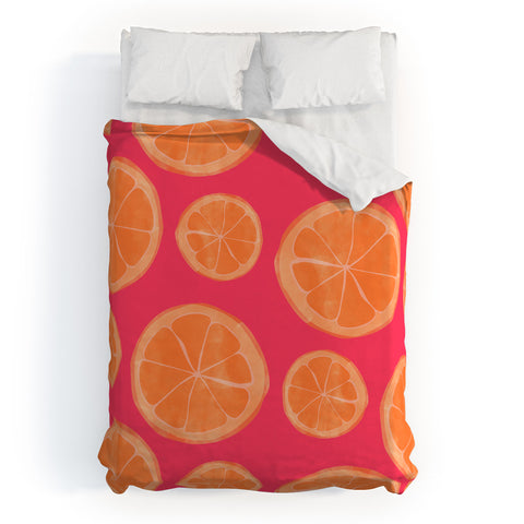 Allyson Johnson What rhymes with orange Duvet Cover